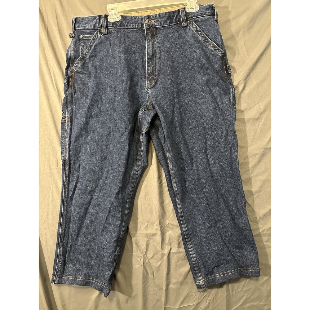 Duluth Trading Flex Ballroom Roomy Utility Fit Carpenter Jeans Mens 42x30 Work